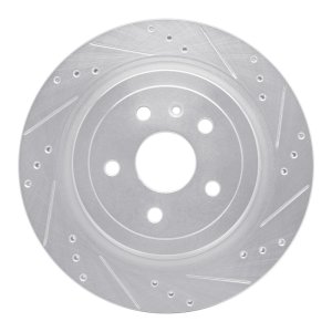 Cadillac CTS Brake Rotor (1) - Rear Right - R1 Concepts - Drilled & Slotted - Silver - `08-`14 Cadillac CTS Brake Rotor (1) - Rear Right - R1 Concepts - Drilled & Slotted - Silver - `08-`14
